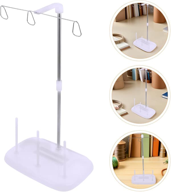 2 pcs Embroidery Thread Rack Spool Holder for Sewing Machine Cone Thread Stand Storage Rack