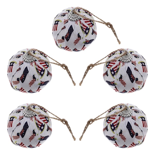 5 kpl Punainen Sininen Viisikärkinen Tähtikuvioinen Pallo Riippuva Koriste Koti Sisustus Kansallinen Lippu C-kuvio 6CM National flag C pattern 6CM