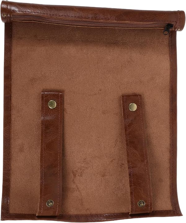 Dice Storage Bag Foldable PU Leather Dice Mat Portable Pouch for Tabletop Games