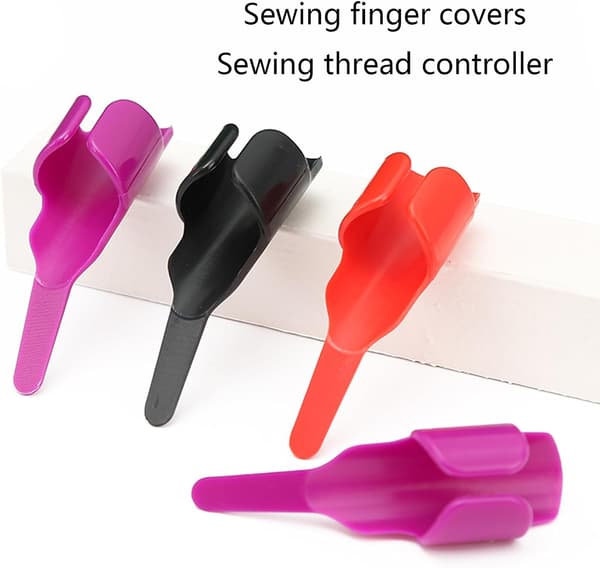 Set med 3 justerbara fingerskydd för papper, skärning, sömnad, patchwork