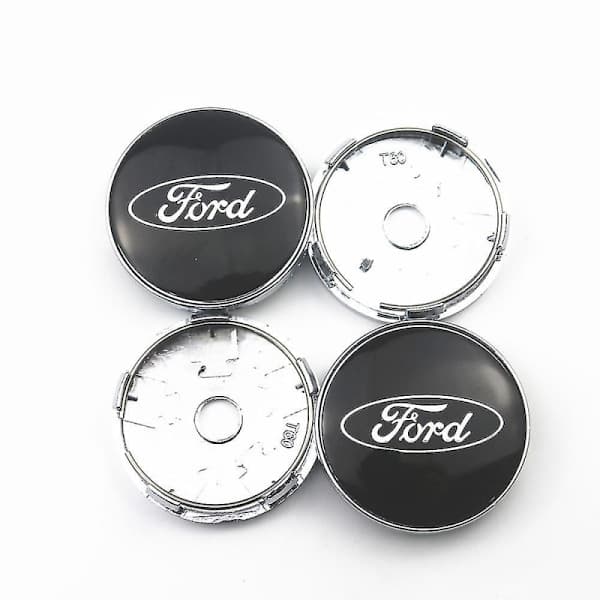 4 stk. sorte 60 mm bilhjuls centerkapsel logo mærkat til Ford F