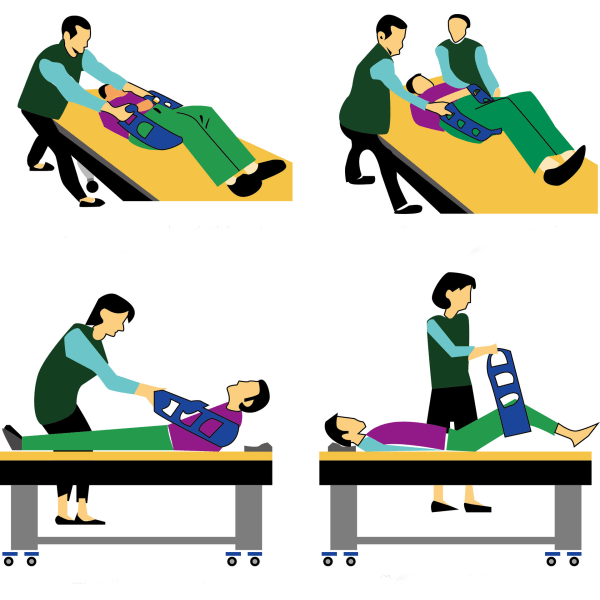 Överföringssele för äldre, Böjd rygg med bred rygg, mobil överföringsrem,  Sängliggande patientvårdsverktyg, Patientvård Bac 585a | Fyndiq