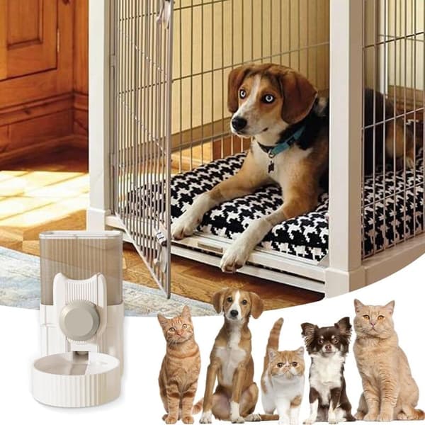 Rabbit Water Dispenser, 1000ml Hanging Automatic Rabbit Waterer, Guinea Pig Water Bottle, Drip-Free Hamster Bottle for Rabbits