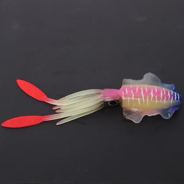 PVC Kunstig Simulation Blød Blæksprutte Jigs Form Lysende Lokkemiddel Fiskegrej
