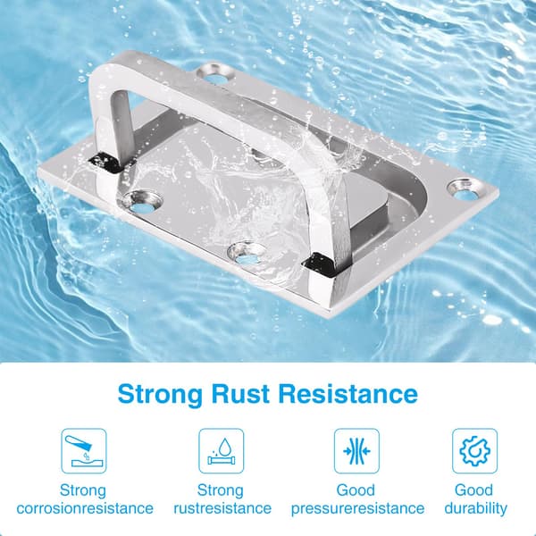 Flush Hatch Handle, Flat Loop Handle, Built-in Door Handle, Lift Handle for Yacht Cabinet