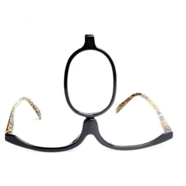 Forstørrelsesglas makeupbriller foldbare linser sort ramme Styrke 1.50 Strength 1.50