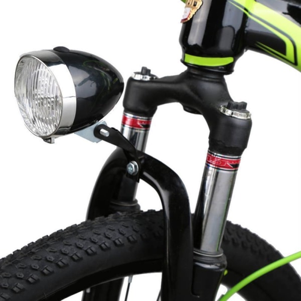 Lyst med klassisk sykkelhodelykt retro frontlykt Vintage sykkel LED-lampe Riding Sikkerhet Tåke Natthodelykt Tilbehør med bracke