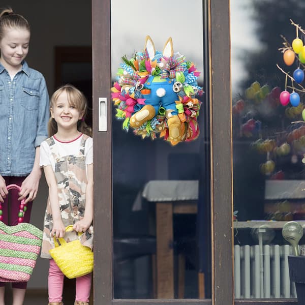 Easter Wreath Front Door, Easter Wreath, Bunny Easter Wreath, Cute Bunny Butt Door Wreath, Artificial Easter Wreath Decorations