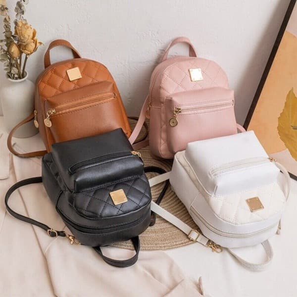 Women's Backpack Shoulder Bag PINK Pink Pink