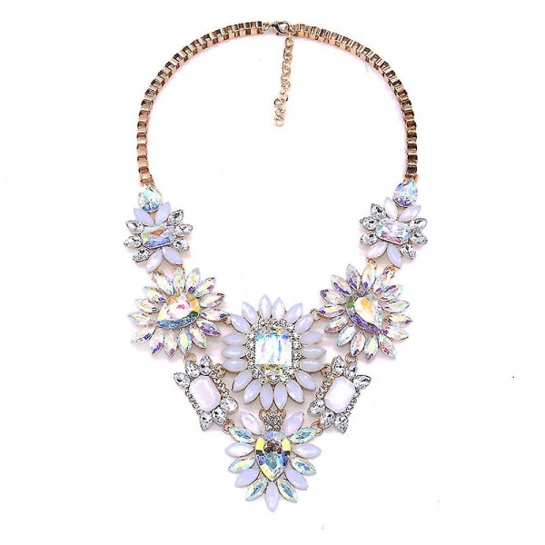 Kvinners korte halskjeder med diamanter blomsterkjeder, moteklær smykker halskjeder for kvinner Botao