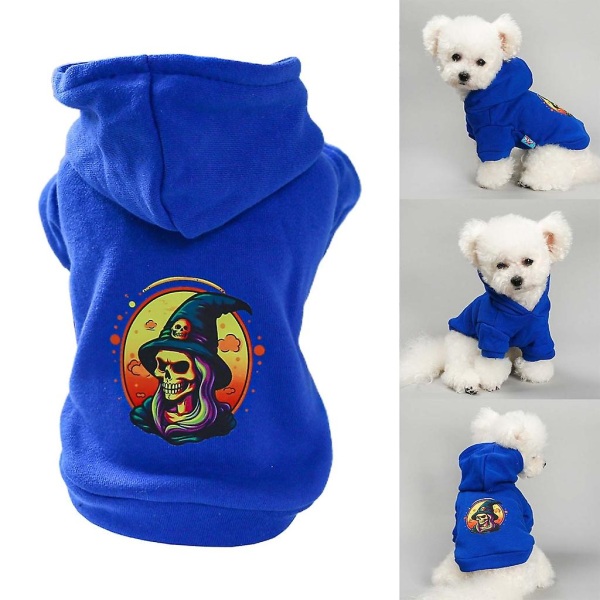 Hunde Halloween-kostyme Pullover Hoodie Skjorte Liten Hund Feriefest KostymeM