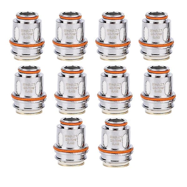 10 st Z-serien Ersättnings Mesh Coil Z1 KA1 0.4Ohm för Coils