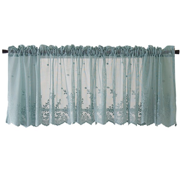 Panel Drapes Curtains Short Embroidered Curtains Simplicity Home Kitchen Curtains-74*90cm