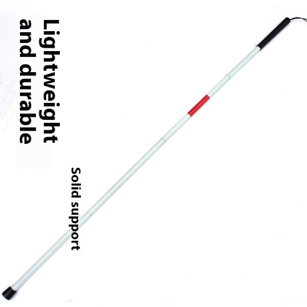 Vit Vandringsstav Taktisk Käpp - Utomhus Multiverktyg Utrustning Vandringsstav Hopfällbar (längd 124cm)
