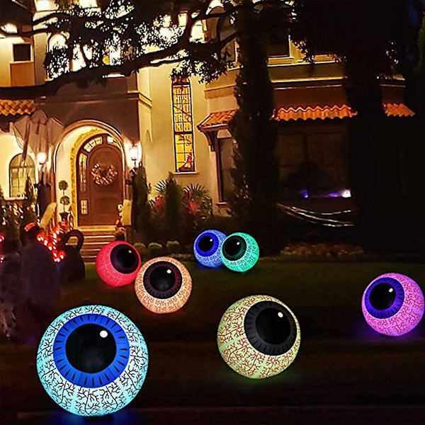 Halloween Oppblåsbar Gresskar Øyeeple 23 Tommer Diameter Innendørs Utendørs Dekorasjon Gresskar