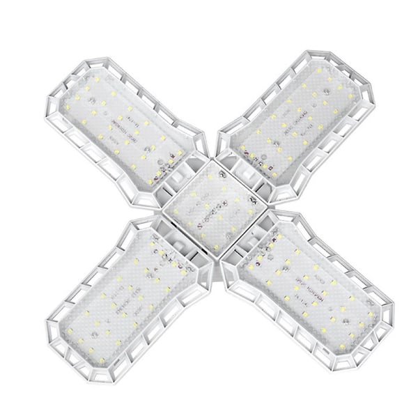 LED Växtlampa Fullspektrum Vikbar Växtlampa Med Förlängningshängande Hänglampa, Varm LED Växtlampa För Inomhusväxter Vit White