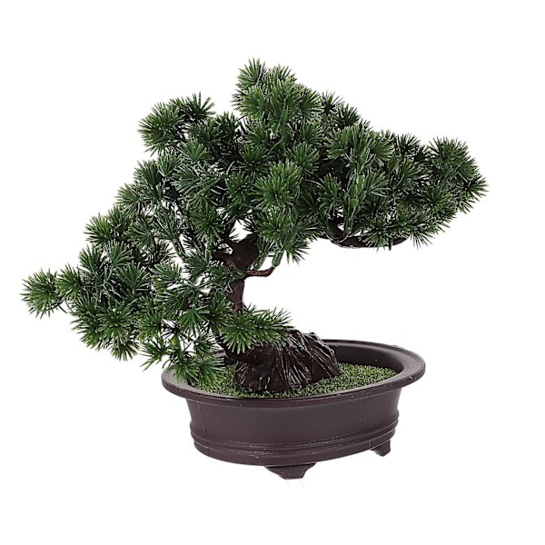Konstgjord Växt Dekoration Simulerad Tall Krukväxt Ornament Plastväxt BonsaiGrön31x23x13cm