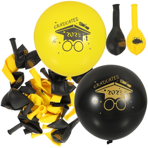 30 stk. Gradueringsballoner 2023 Kandidater Grad Fest Latex Balloner Gradueringsfest Dekoration 12X6CM 12X6CM