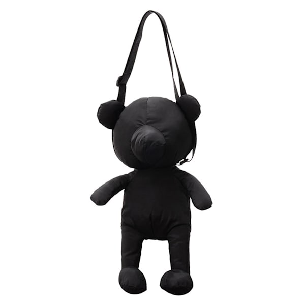 Söt Cartoon Liten Björnväska Axelväska Nylon Axelväska Plånböcker Handväskor Svart