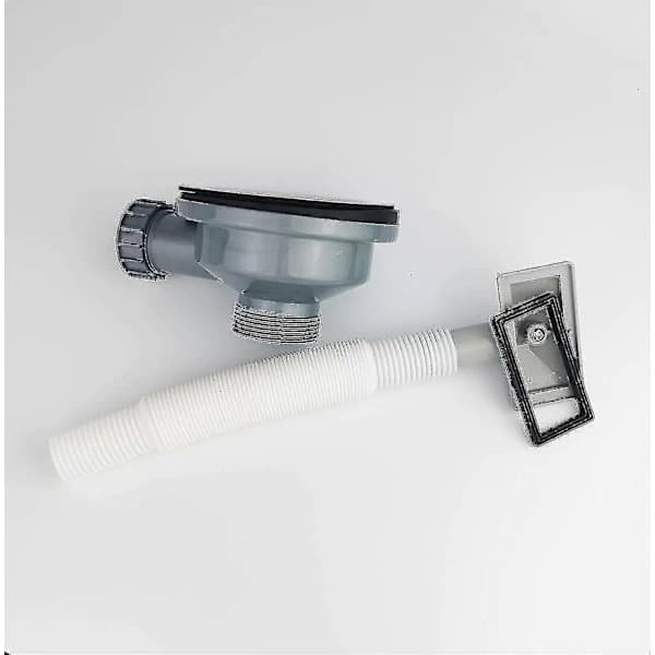 HA~Sink 114mm Drop Basket Strainer and Rectangular Overflow, Stainless Steel Sink Basket Strainer Ft