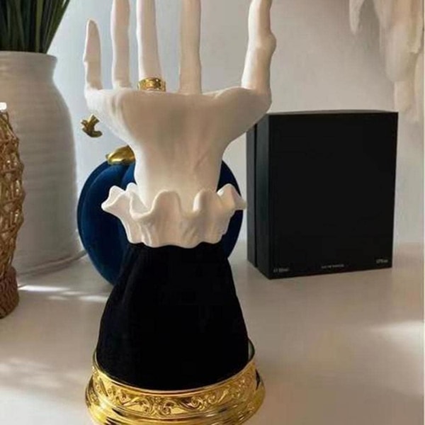 Halloween Palm Ljus, Terror Häxhand Ljus, Gotisk Dekorativ Resin Häx Ljus, Halloween Familjesammankomst Dekoration