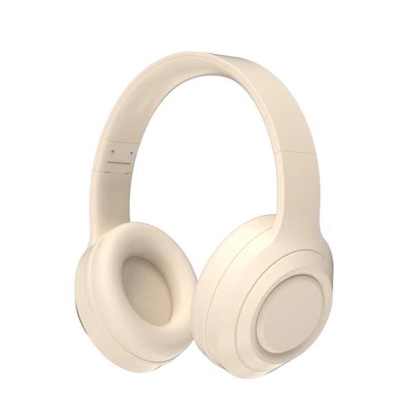 Over-Ear Foldbart Justerbart Headset, Bærbart Lang Batteritid Trådløst Kort, Dobbelt Stereo Støjreducerende Headset - Yunyan Hvid
