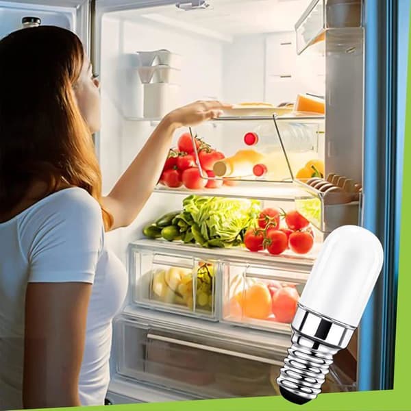 E14 LED Jääkaappilamppu, 2W Vastaa 15W, Lämmin Valkoinen 3000K, Ei Himmennettävä, 2 kpl