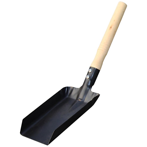 Hagespade, Peisaskespade, Firkantet Spade, Håndspade, Hageverktøy, Svart 37X10CM
