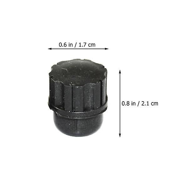 2 stk Plast Saksofonbeskyttelsesplugg Saksofonbeskyttelsesplugg Sopransaksofon Liten Plugg Svart 2.15X1.7X1.7CM