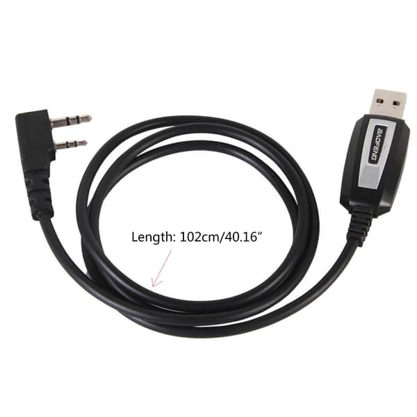 Vanntett USB-programmeringskabel med driver-CD Firmware for BaoFeng UV5R/888s Walkie Talkie K-kontaktkabel