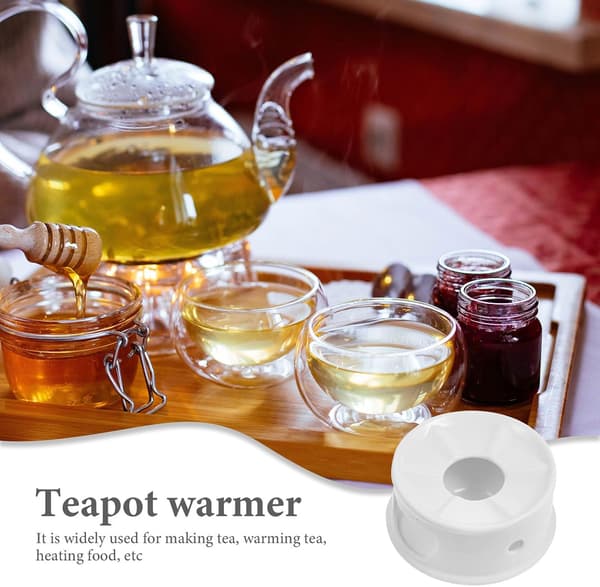 Ceramic Teapot Warmer Base for Heating Teapots and Warming Tea at Home