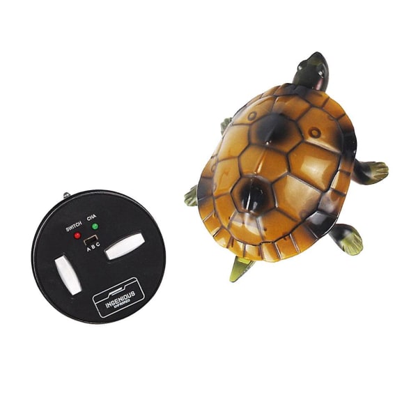 1 st Elektrisk RC Sköldpadda Leksak Simulering Gående Sväng Sköldpadda Leksak Inget Batteri (gul) Gul 11,5*9cm