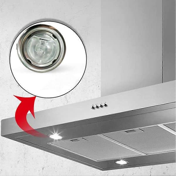 2-pak 20W halogenlamper til emhætte, 12V AC klart glas, 65 mm diameter til emhætte og ventilationsbelysning-FM-