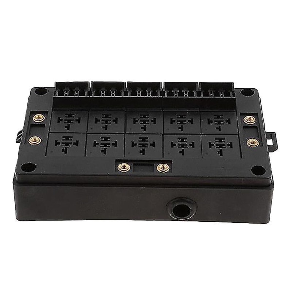 Car Relay Socket Black Box 18 Way Blade Fuse Holder Marine