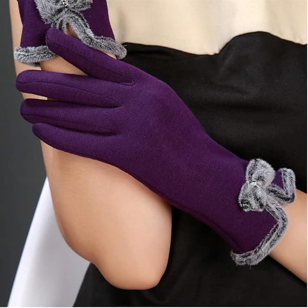 Damehansker Søte Vakre Elastiske Vintervarme Berøringsskjermhansker