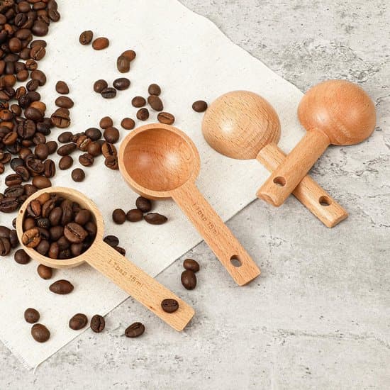 Four-piece Wooden Coffee Spoon Set - Beechwood - 15ml - Kitchen Accessory for Coffee and Spices