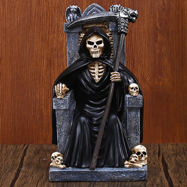 Death Skull Resin Ornament Dekorasjon Butikkdekorasjon Kontordekorasjon Festrekvisita