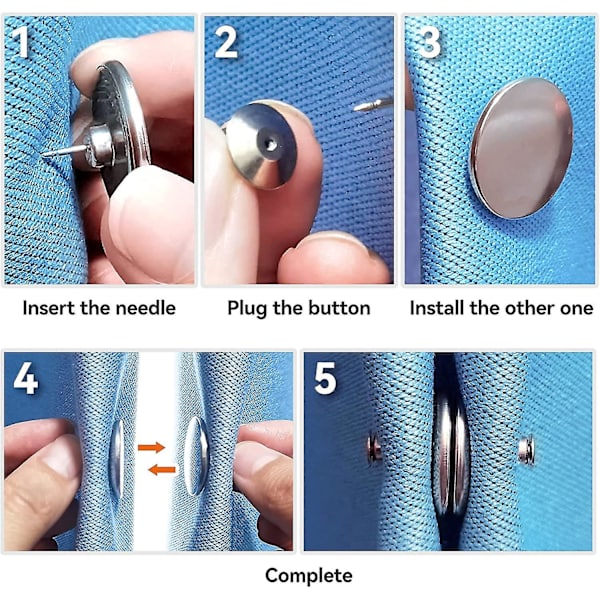 Gardinsmagneter Lukning, Gardinvægte Magneter Med Bagknap, Forhindrer Lyslækage Knap (10stk)20mm