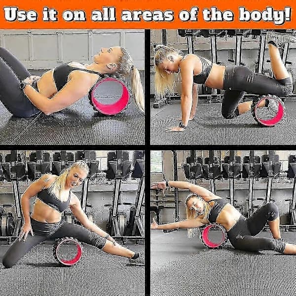 HA~ZK-Back+lilla Roller Myofascial Release Trigger Point Yogahjul Foam Roller til behandling af rygsmerter, dybdevævsmassage, træning