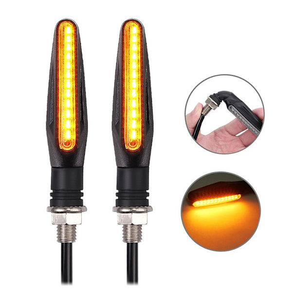 Motorcykelblinkers 4 st Trafikljus Blinkers Motorcykelblinkers 12V 12 LED-lampor