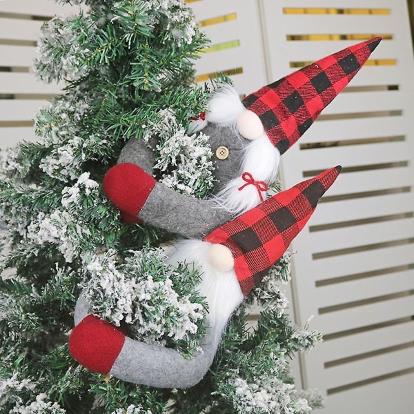 Håndlavet Jul Svensk Tomte Gardin Spænde Tie Holder Dekoration Hjem Soveværelse OrnamentA