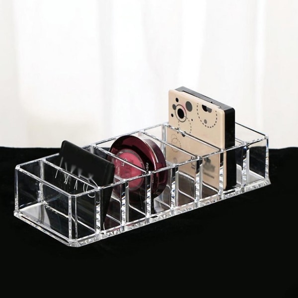 Akryl Gitterboks Kosmetik Display Stativ Diverse Opbevaringsboks Vaskesvamp Holder Ziplock Pose Organiser