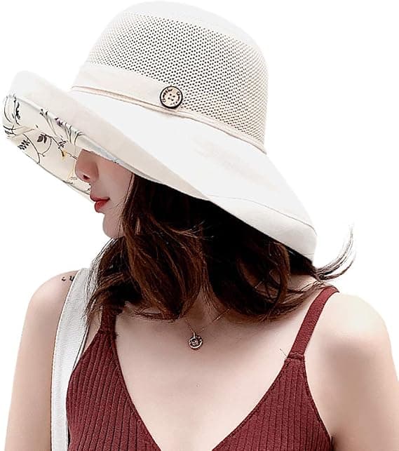 Dame fiskehat, sommer solhat, solbeskyttelseshat, mesh solhat, UV-beskyttelse