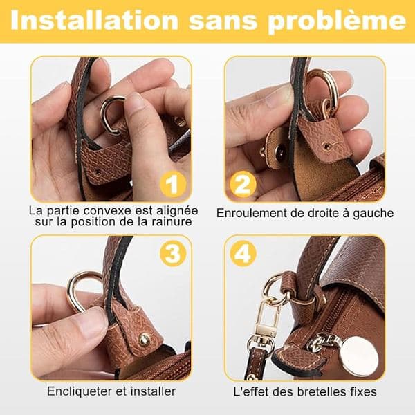 Shoulder Strap No Punching Required Crossbody Strap 120cm Adjustable Foldable Strap Wallet Strap Adjustable Strap DIY Strap for Mini Shoulder Bags