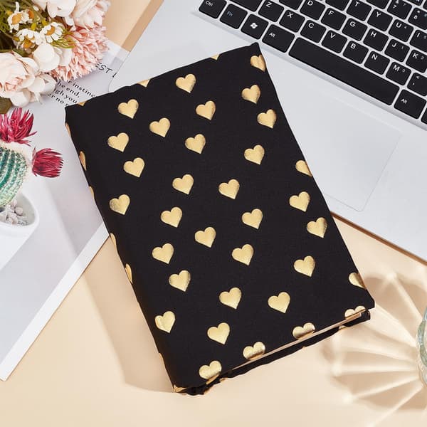 Black Stretchable Book Covers, Stretchable Book Protector Book Sleeve, Washable Stretchable Book Covers for Paperbacks and Hardcovers