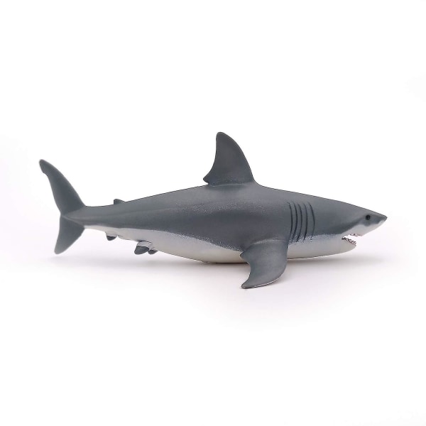 Simulering marindjur plastmodell stor vithaj haj docka leksak