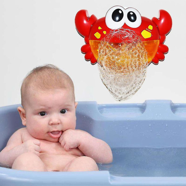Babybadelegetøj med sjov musik Krabbeboblemaskine Frog Whale Octopus Småbørnsbadekar Badeværelseslegetøj til børn