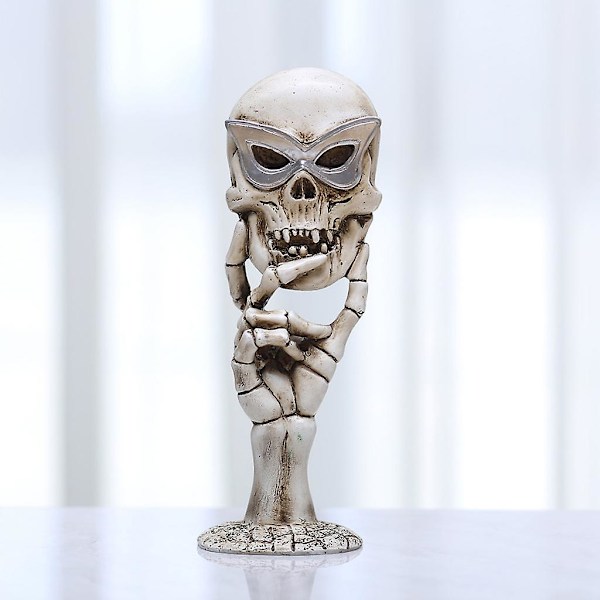 Halloween Retro Skalle Spejl Hjem Soveværelse Badeværelse Dekoration Ornament