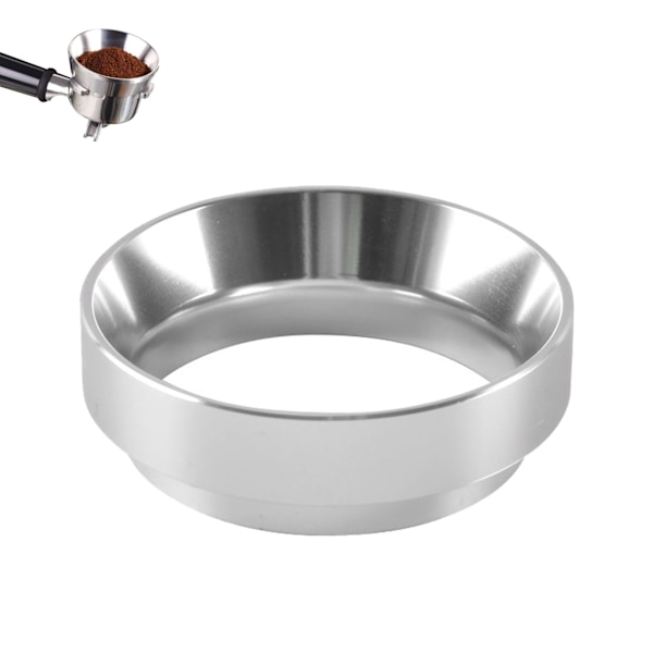 Espresso doseringstrakt i presisjonsaluminiumlegering, tilbehørsett for håndfri dosering av kaffe (51 mm)