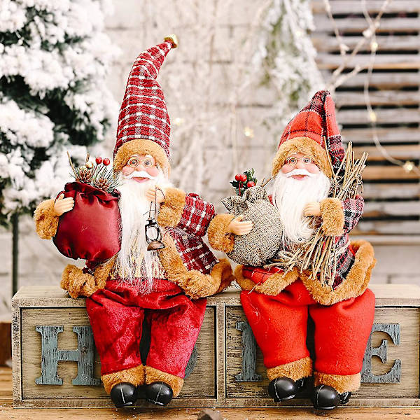 Juldekorationer Stående Tomte Dockor Prydnadsföremål Nya Tomte Dockor Prydnadsföremål